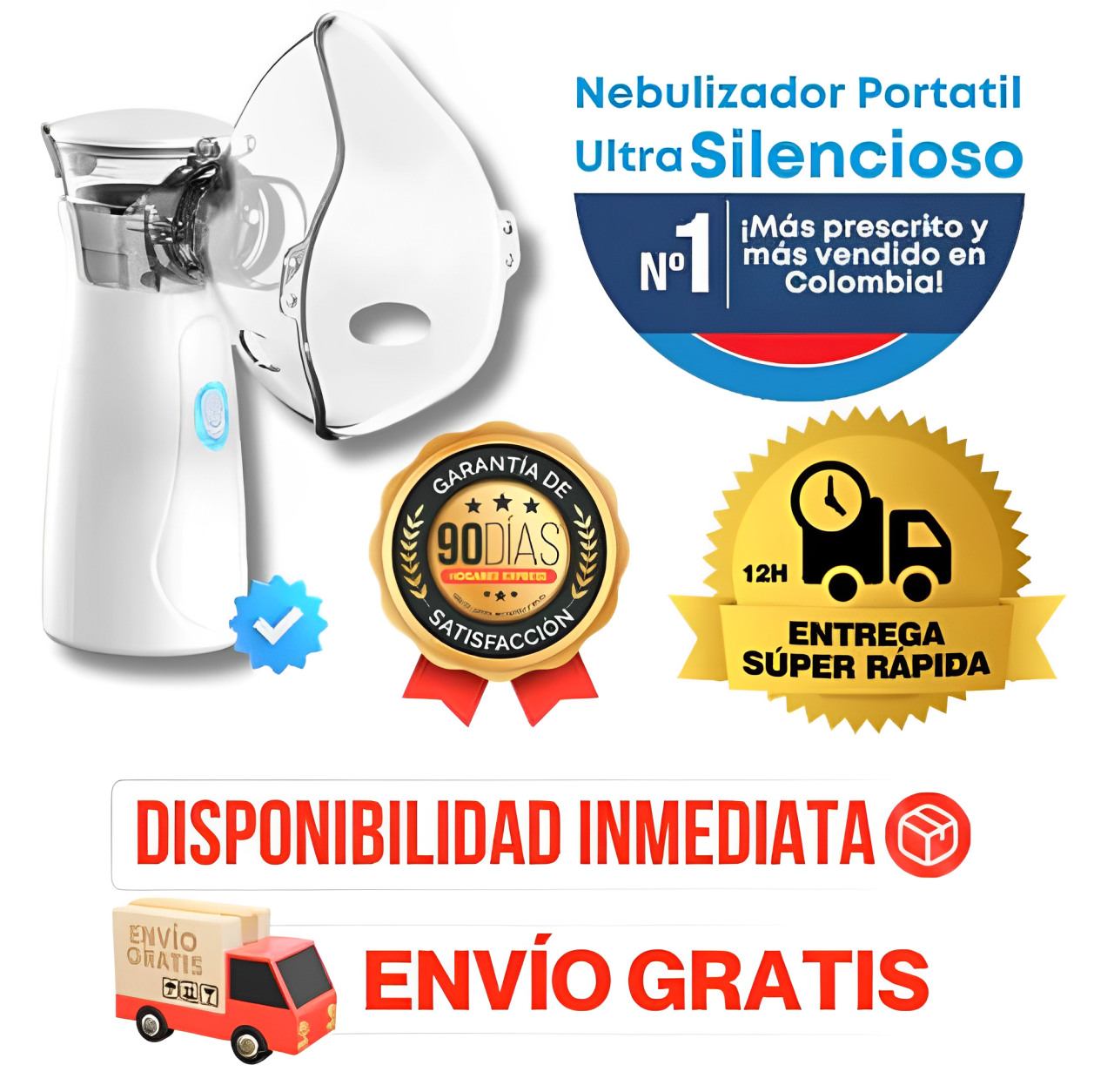 Nebulizer - Nebulizador Ultra Silencioso con tecnología Pulse Vapor